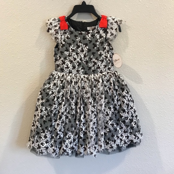 Disney Tutu Couture Minnie Mouse Lace Dress - Picture 3 of 8